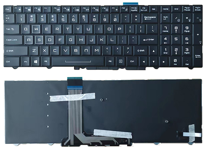 Kompatibel tastatur til CLEVO P770ZM Kompatibel tastatur CLEVO til P770ZM