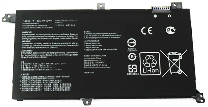 Kompatibel Bærbar PC batteri til ASUS VivoBook-X571G Kompatibel Bærbar PC batteri ASUS til VivoBook-X571G