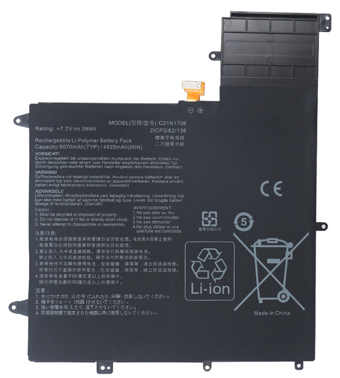 Kompatibel Bærbar PC batteri til ASUS C21Pqc5 Kompatibel Bærbar PC batteri ASUS til C21Pqc5