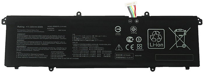 Kompatibel Bærbar PC batteri til ASUS C31N1905 Kompatibel Bærbar PC batteri ASUS til C31N1905