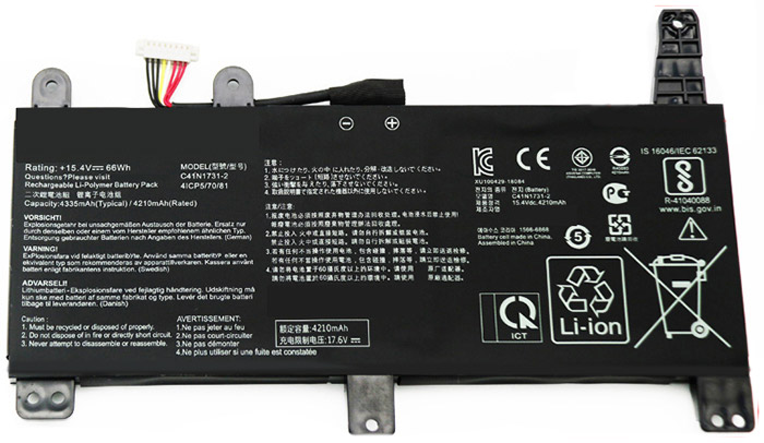 Kompatibel Bærbar PC batteri ASUS  til ROG-Strix-G17-G712LV 