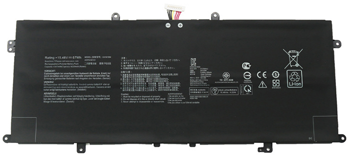 Kompatibel Bærbar PC batteri ASUS  til ZenBook-S-UX393EA-Series 