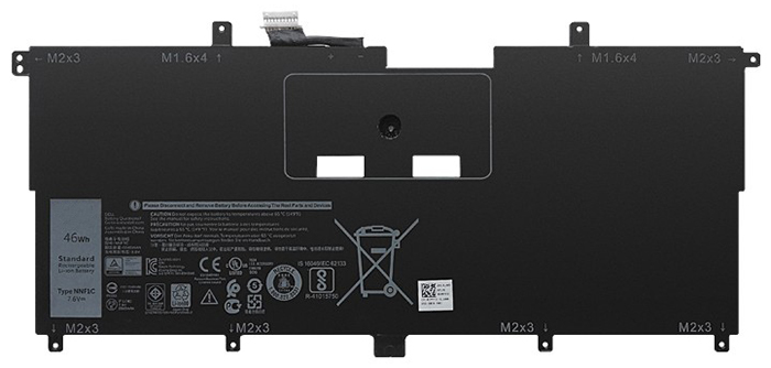 Kompatibel Bærbar PC batteri Dell  til XPS-13-9365-D1605TS 