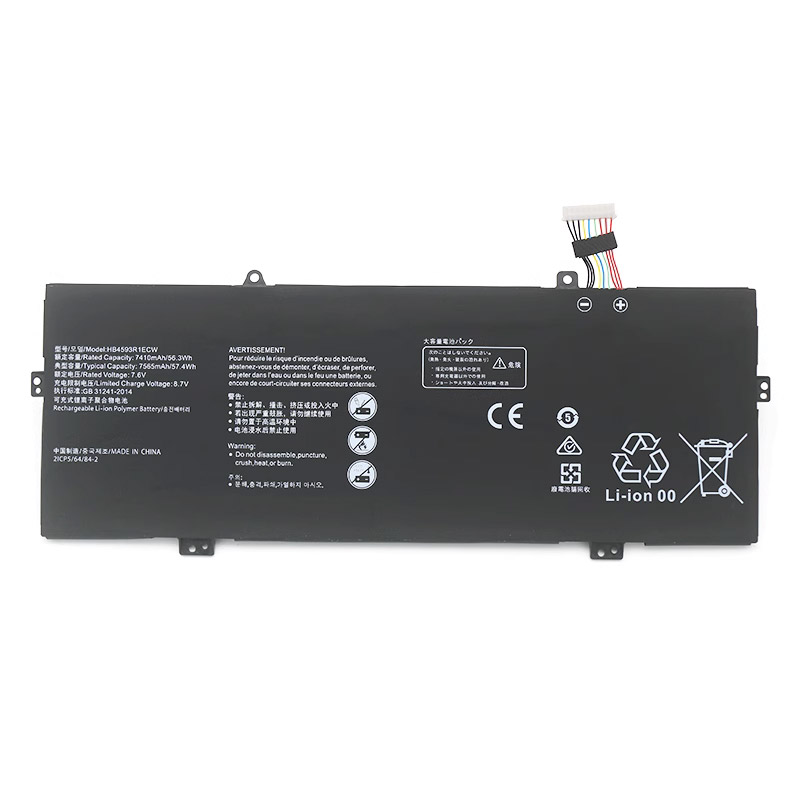 Kompatibel Bærbar PC batteri til HUAWEI hb4593r1ecw-22a Kompatibel Bærbar PC batteri HUAWEI til hb4593r1ecw-22a