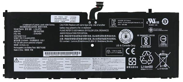 Kompatibel Bærbar PC batteri til Lenovo ThinkPad-X1-Tablet-GEN-3 Kompatibel Bærbar PC batteri Lenovo til ThinkPad-X1-Tablet-GEN-3
