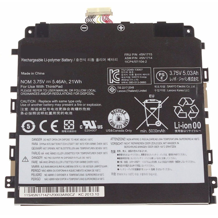 Kompatibel Bærbar PC batteri til Lenovo ThinkPad-Tablet-8 Kompatibel Bærbar PC batteri Lenovo til ThinkPad-Tablet-8
