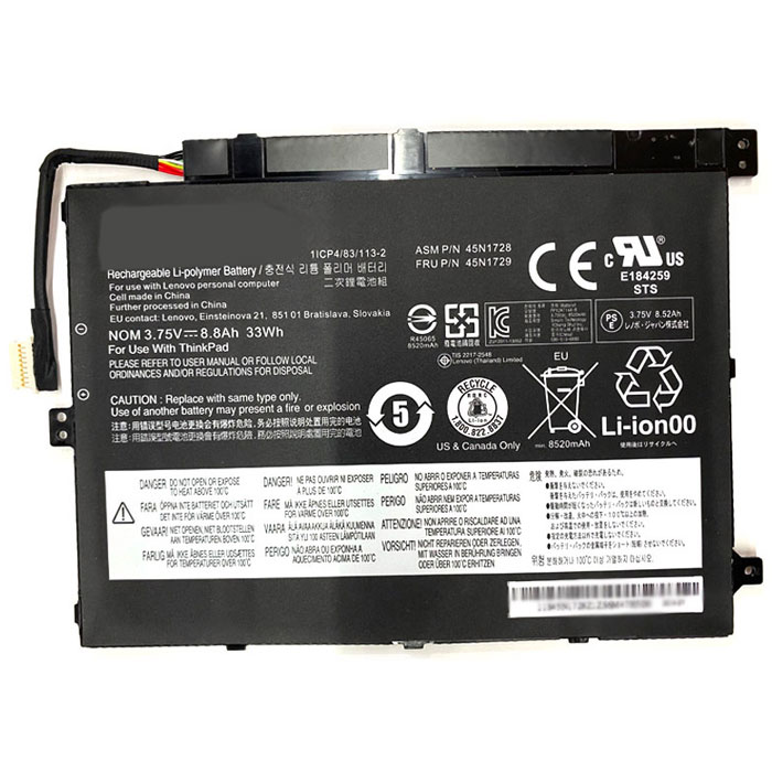 Kompatibel Bærbar PC batteri til Lenovo ThinkPad-Tablet-10 Kompatibel Bærbar PC batteri Lenovo til ThinkPad-Tablet-10