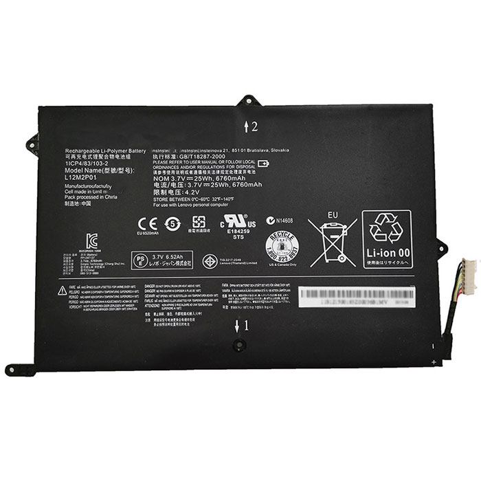 Kompatibel Bærbar PC batteri til Lenovo L12M2P01 Kompatibel Bærbar PC batteri Lenovo til L12M2P01