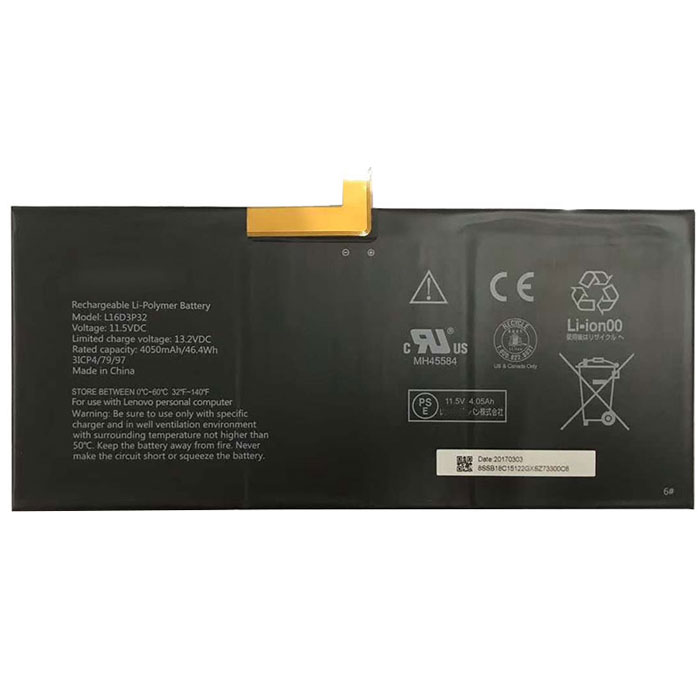 Kompatibel Bærbar PC batteri til Lenovo L16D3P32 Kompatibel Bærbar PC batteri Lenovo til L16D3P32