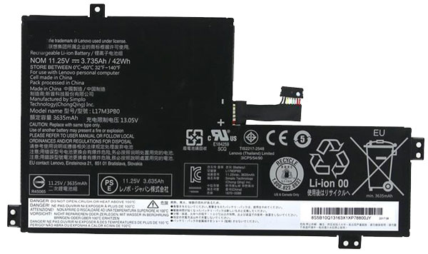 Kompatibel Bærbar PC batteri til Lenovo L17L3PB0 Kompatibel Bærbar PC batteri Lenovo til L17L3PB0