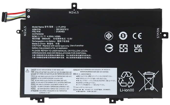 Kompatibel Bærbar PC batteri til Lenovo Thinkpad-L15-Gen-1 Kompatibel Bærbar PC batteri Lenovo til Thinkpad-L15-Gen-1