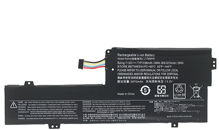 Kompatibel Bærbar PC batteri til Lenovo L17L3P61 Kompatibel Bærbar PC batteri Lenovo til L17L3P61