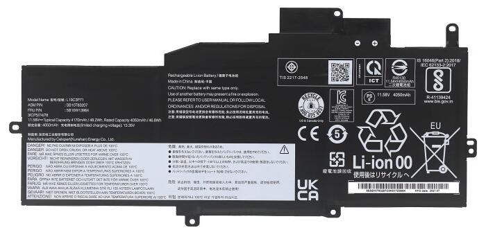 Kompatibel Bærbar PC batteri til Lenovo L19M3P72 Kompatibel Bærbar PC batteri Lenovo til L19M3P72