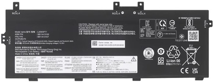 Kompatibel Bærbar PC batteri til Lenovo L20M3P71 Kompatibel Bærbar PC batteri Lenovo til L20M3P71