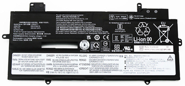 Kompatibel Bærbar PC batteri til Lenovo ThinkPad-X1-Yoga-X1C-G6-Section-2021 Kompatibel Bærbar PC batteri Lenovo til ThinkPad-X1-Yoga-X1C-G6-Section-2021