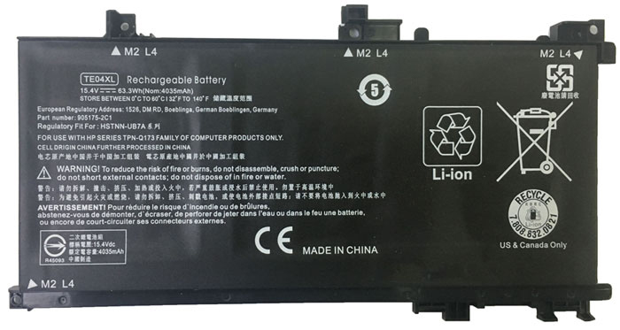 Kompatibel Bærbar PC batteri til LENOVO Omen-15-ax210TX Kompatibel Bærbar PC batteri LENOVO til Omen-15-ax210TX