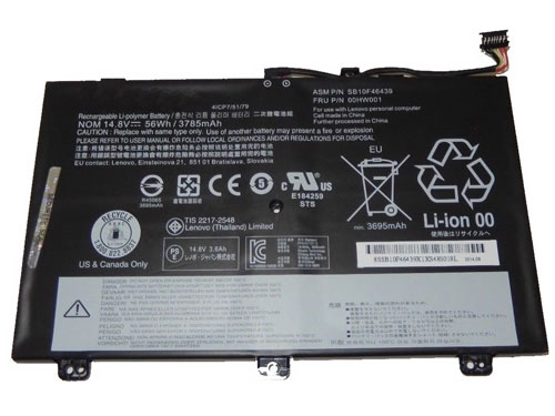 Kompatibel Bærbar PC batteri til LENOVO 00HW001 Kompatibel Bærbar PC batteri LENOVO til 00HW001